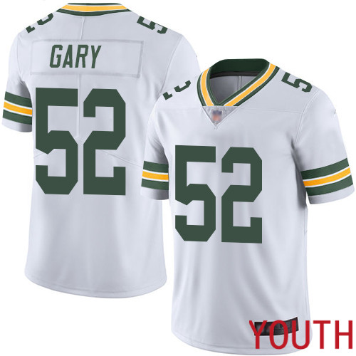 Green Bay Packers Limited White Youth 52 Gary Rashan Road Jersey Nike NFL Vapor Untouchable